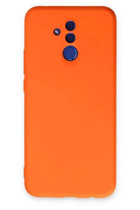 CepteToptan Huawei Mate 20 Lite Kılıf Nano içi Kadife Silikon - Turuncu - DROPX6188-9596