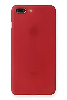 CepteToptan iPhone 7 Plus Kılıf PP Ultra İnce Kapak - Kırmızı - DROPX5025-1739