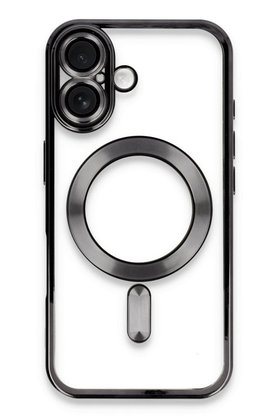 CepteToptan iPhone 16 Kılıf Kross Magneticsafe Kapak - Siyah - DROPX3111-2711