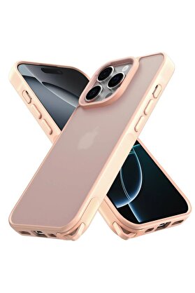 CepteToptan iPhone 16 Pro Kılıf Elegant Kapak - Pudra - DROPX4510-4142