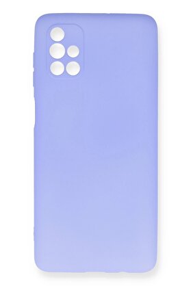 CepteToptan Samsung Galaxy M51 Kılıf First Silikon - Lila - DROPX5720-7764