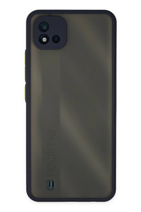 CepteToptan Realme C11 2021 Kılıf Montreal Silikon Kapak - Lacivert - DROPX9826-3749