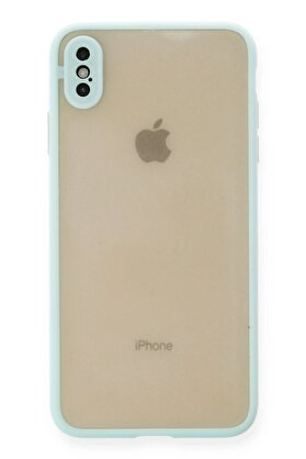 CepteToptan iPhone XS Max Kılıf Montreal Silikon Kapak - Turkuaz - DROPX8239-7402