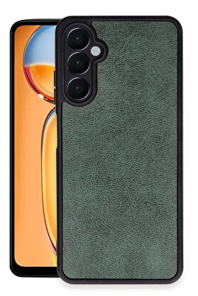 CepteToptan Samsung Galaxy A05S Kılıf Aras Deri Kapak - Koyu Yeşil - DROPX7384-2646