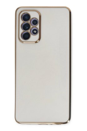 CepteToptan Samsung Galaxy A52 Kılıf Volet Silikon - Beyaz - DROPX9925-4167