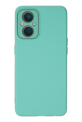 CepteToptan Oppo Reno 7 Lite Kılıf Lansman Glass Kapak - Turkuaz - DROPX5514-8891