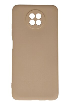 CepteToptan Xiaomi Redmi Note 9 5G Kılıf Nano içi Kadife Silikon - Bej - DROPX8812-6320