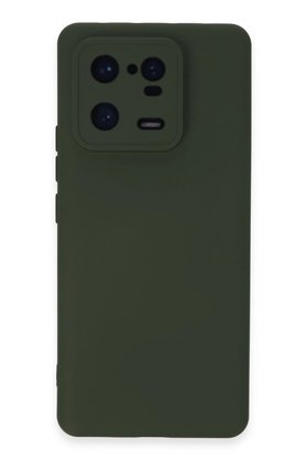 CepteToptan Xiaomi Mi 13 Pro Kılıf Nano içi Kadife Silikon - Koyu Yeşil - DROPX7859-6177