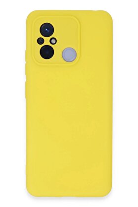 CepteToptan Xiaomi Redmi 12C Kılıf Nano içi Kadife Silikon - Sarı - DROPX2951-5666