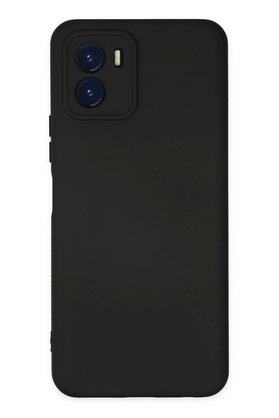 CepteToptan Vivo Y15S Kılıf Nano içi Kadife Silikon - Siyah - DROPX3476-1620