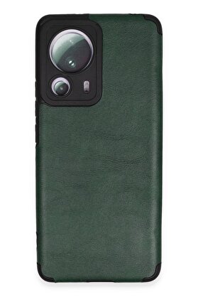 CepteToptan Xiaomi Mi 13 Lite Kılıf Loop Deri Silikon - Yeşil - DROPX2099-5134
