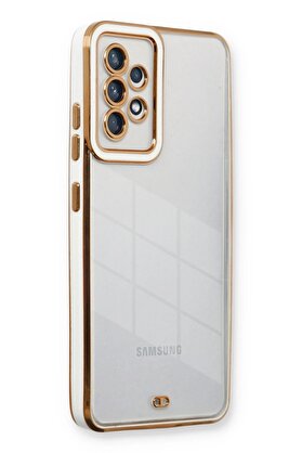 CepteToptan Samsung Galaxy A53 5G Kılıf Liva Lens Silikon - Beyaz - DROPX6181-1012