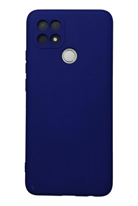 CepteToptan Oppo A15 Kılıf Nano içi Kadife Silikon - Lacivert - DROPX2017-1198