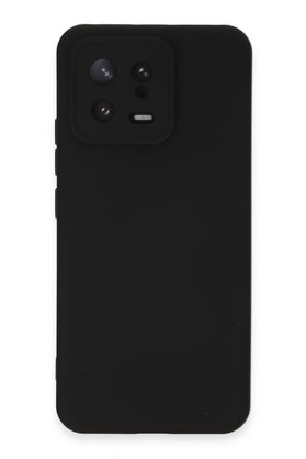 CepteToptan Xiaomi Mi 13 Kılıf Nano içi Kadife Silikon - Siyah - DROPX3172-6323