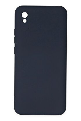 CepteToptan Xiaomi Redmi 9A Kılıf Nano içi Kadife Silikon - Lacivert - DROPX5222-2806