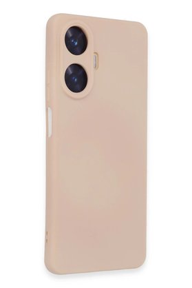 CepteToptan Realme C55 Kılıf Nano içi Kadife Silikon - Pudra - DROPX3219-6284