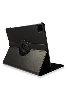 CepteToptan iPad Pro 12.9 (2021) Kılıf 360 Tablet Deri Kılıf - Siyah - DROPX2692-2780
