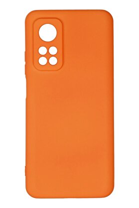 CepteToptan Xiaomi Mi 10T Kılıf Nano içi Kadife Silikon - Turuncu - DROPX5779-7859