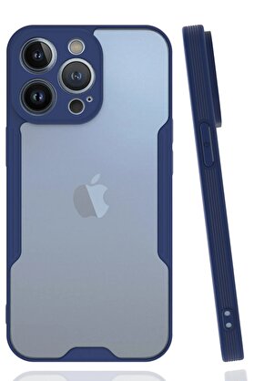 CepteToptan iPhone 14 Pro Max Kılıf Platin Silikon - Lacivert - DROPX9582-1487