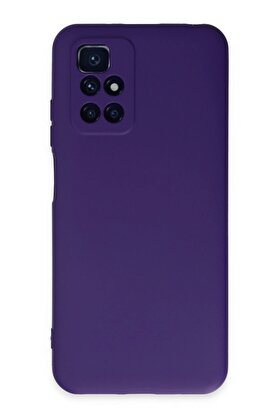 CepteToptan Xiaomi Redmi 10 2022 Kılıf Nano içi Kadife Silikon - Mor - DROPX9477-8633