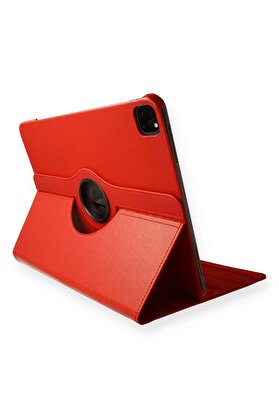 CepteToptan iPad Pro 11 (2020) Kılıf 360 Tablet Deri Kılıf - Kırmızı - DROPX2718-2675