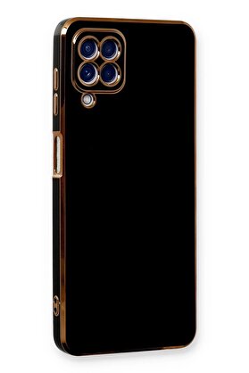 CepteToptan Samsung Galaxy A22 Kılıf Volet Silikon - Siyah - DROPX1144-1801