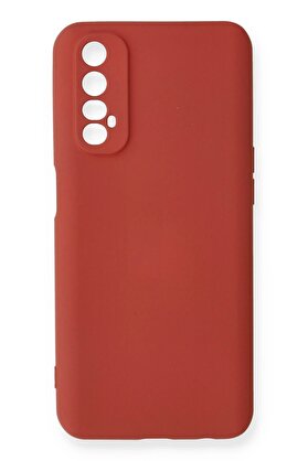CepteToptan Realme 7 Kılıf Nano içi Kadife Silikon - Kiremit - DROPX1765-5301
