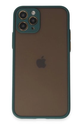 CepteToptan iPhone 11 Pro Kılıf Montreal Silikon Kapak - Yeşil - DROPX1776-3833