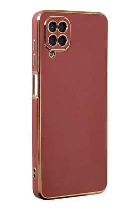 CepteToptan Samsung Galaxy A12 Kılıf Volet Silikon - Kırmızı - DROPX6262-7131