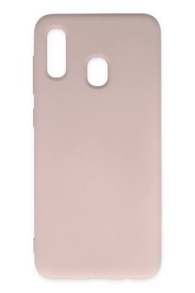 CepteToptan Samsung Galaxy A20 Kılıf Nano içi Kadife Silikon - Pudra - DROPX6958-9051