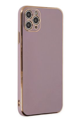CepteToptan iPhone 11 Pro Max Kılıf Volet Silikon - Mor - DROPX3205-1239