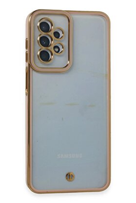 CepteToptan Samsung Galaxy A23 4G Kılıf Liva Lens Silikon - Pudra - DROPX1985-3575