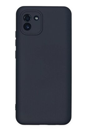 CepteToptan Samsung Galaxy A03 Kılıf Nano içi Kadife Silikon - Lacivert - DROPX1261-2760