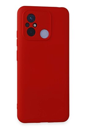 CepteToptan Xiaomi Redmi 12C Kılıf Nano içi Kadife Silikon - Kırmızı - DROPX9918-4233