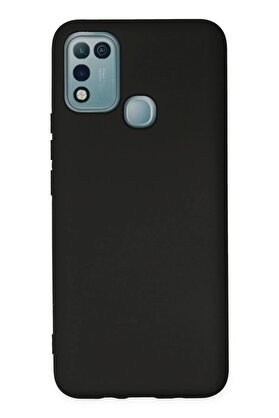CepteToptan İnfinix Hot 10 Play Kılıf Nano içi Kadife Silikon - Siyah - DROPX4148-6910