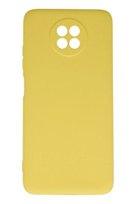 CepteToptan Xiaomi Redmi Note 9 5G Kılıf Nano içi Kadife Silikon - Sarı - DROPX6959-6745