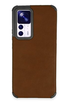 CepteToptan Xiaomi Mi 12T Kılıf Loop Deri Silikon - Kahverengi - DROPX7434-6379
