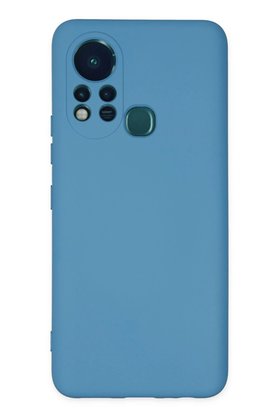 CepteToptan İnfinix Hot 11s Kılıf Nano içi Kadife Silikon - Mavi - DROPX1876-9358