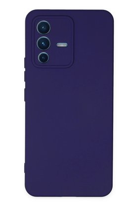 CepteToptan Vivo V23 5G Kılıf Nano içi Kadife Silikon - Mor - DROPX2826-2441