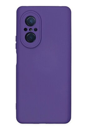 CepteToptan Huawei Nova 9 SE Kılıf Nano içi Kadife Silikon - Mor - DROPX1690-7365