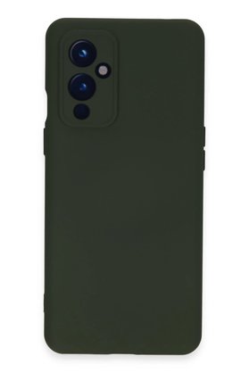 CepteToptan One Plus 9 Kılıf Nano içi Kadife Silikon - Koyu Yeşil - DROPX3467-9878