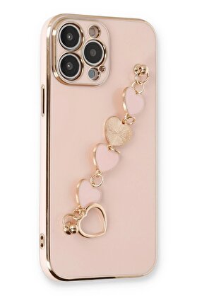 CepteToptan iPhone 14 Pro Kılıf Esila Silikon - Pudra - DROPX9988-7196