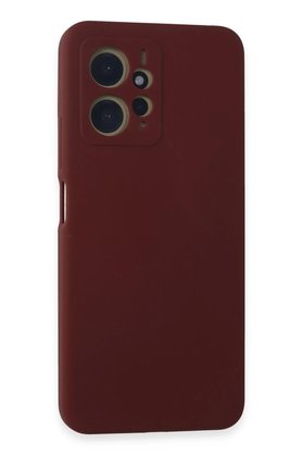 CepteToptan Xiaomi Redmi Note 12 4G Kılıf Nano içi Kadife Silikon - Bordo - DROPX9082-4848