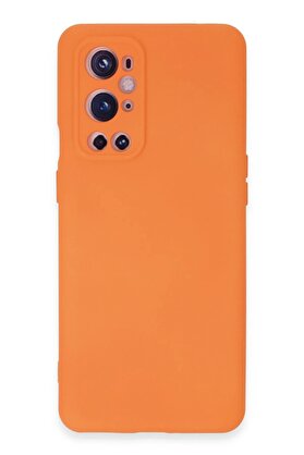 CepteToptan One Plus 9 Pro Kılıf Nano içi Kadife Silikon - Turuncu - DROPX9101-8549