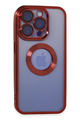 CepteToptan iPhone 15 Pro Max Kılıf Slot Silikon - Kırmızı - DROPX9578-9341