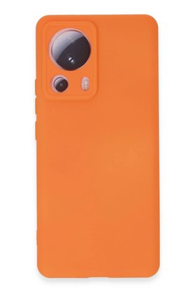 CepteToptan Xiaomi Mi 13 Lite Kılıf Nano içi Kadife Silikon - Turuncu - DROPX5310-8632
