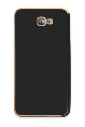 CepteToptan Samsung Galaxy J7 Prime Kılıf Volet Silikon - Siyah - DROPX4353-3542