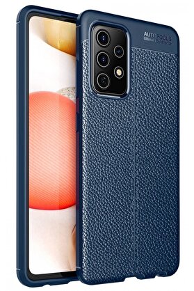 CepteToptan Samsung Galaxy A72 Kılıf Auto Focus Kapak - Lacivert - DROPX6188-4577