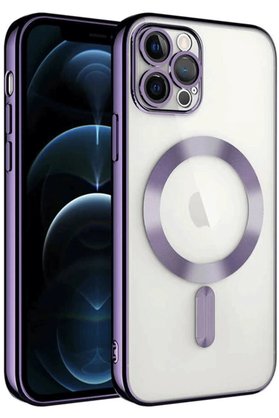 CepteToptan iPhone 14 Pro Max Kılıf Kross Magneticsafe Kapak - Mor - DROPX9305-6677