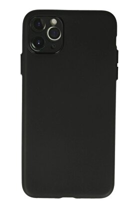 CepteToptan iPhone 11 Pro Max Kılıf Silikon - Siyah - DROPX1117-5040